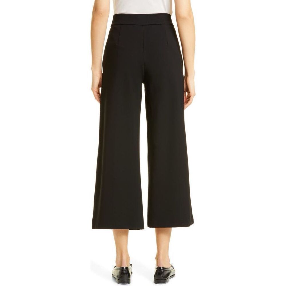 NWT Masai Copenhagen Womens Pintuck Piana Pleat Pull-On Crop Pants Black Sz 2XL